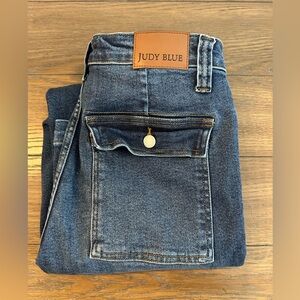 Judy Blue Wide Leg Women's Dark Blue Denim Jeans Size 7/28